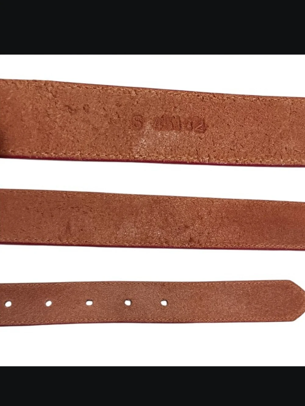 Vintage Brighton 1991 Red Leather Belt